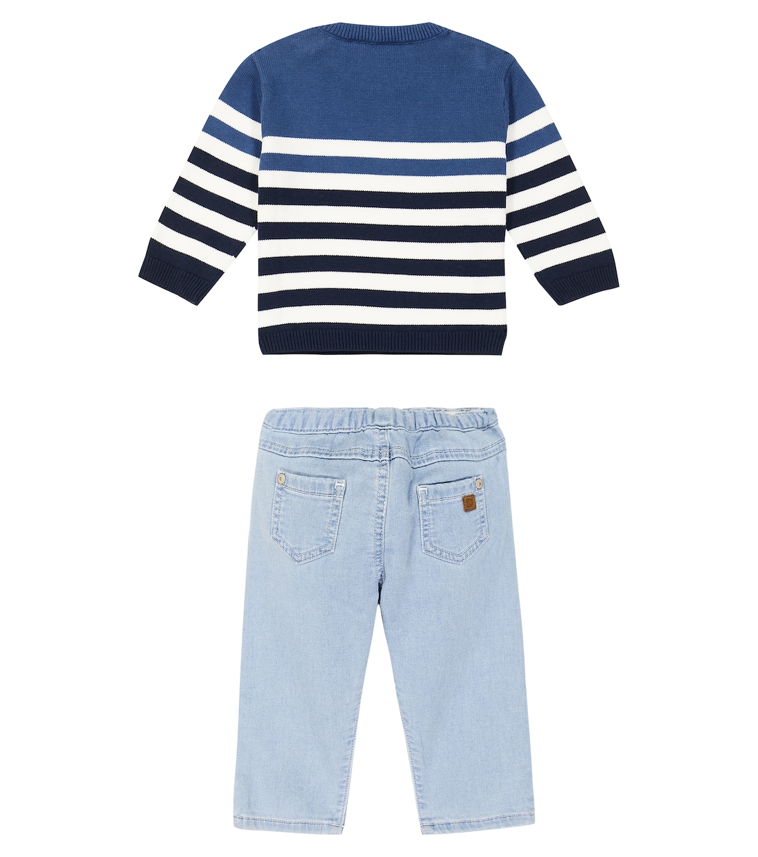 Baby striped sweater and jeans set  | Tartine et Chocolat