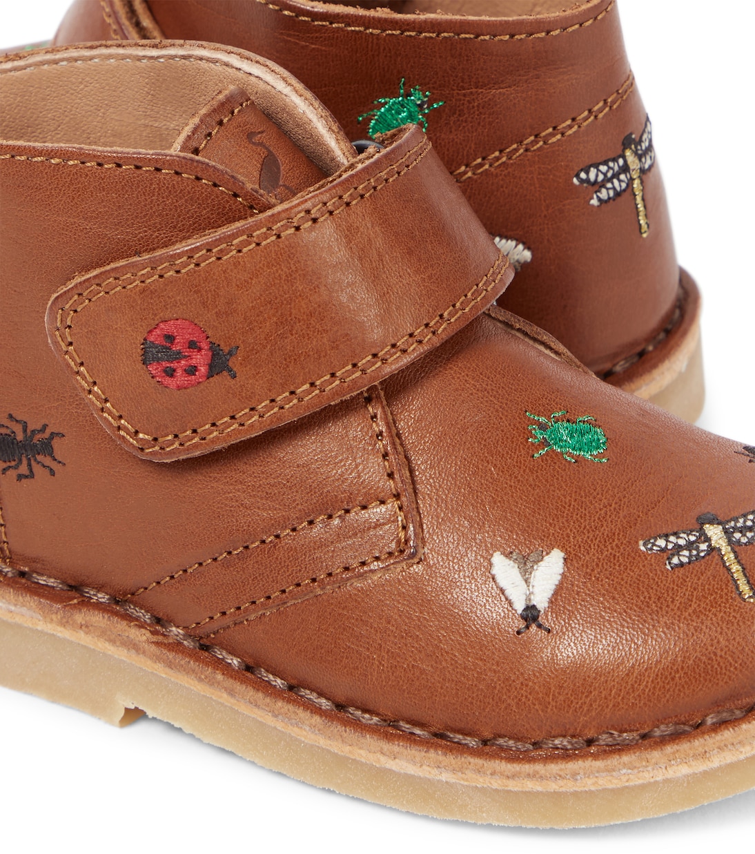 Bestickte Stiefel aus Leder | Petit Nord