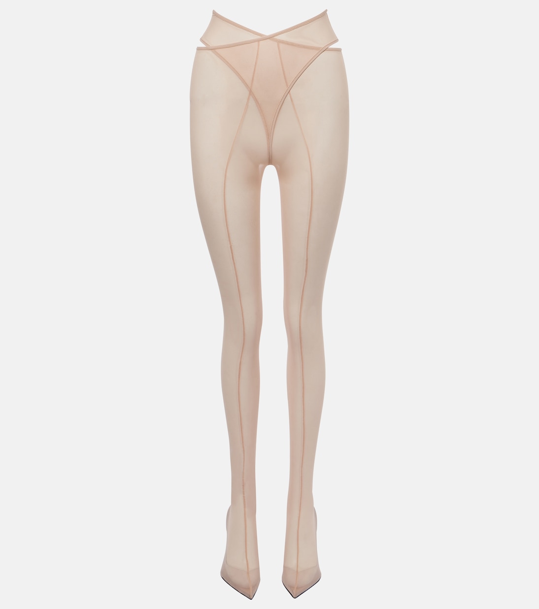 Cheopissima mesh over-the-knee boots | The Attico