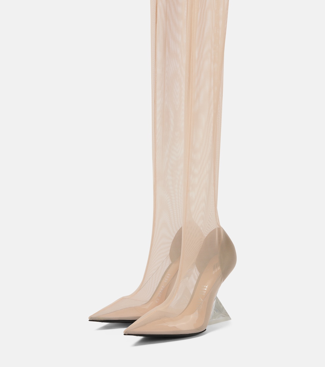 Cheopissima mesh over-the-knee boots | The Attico