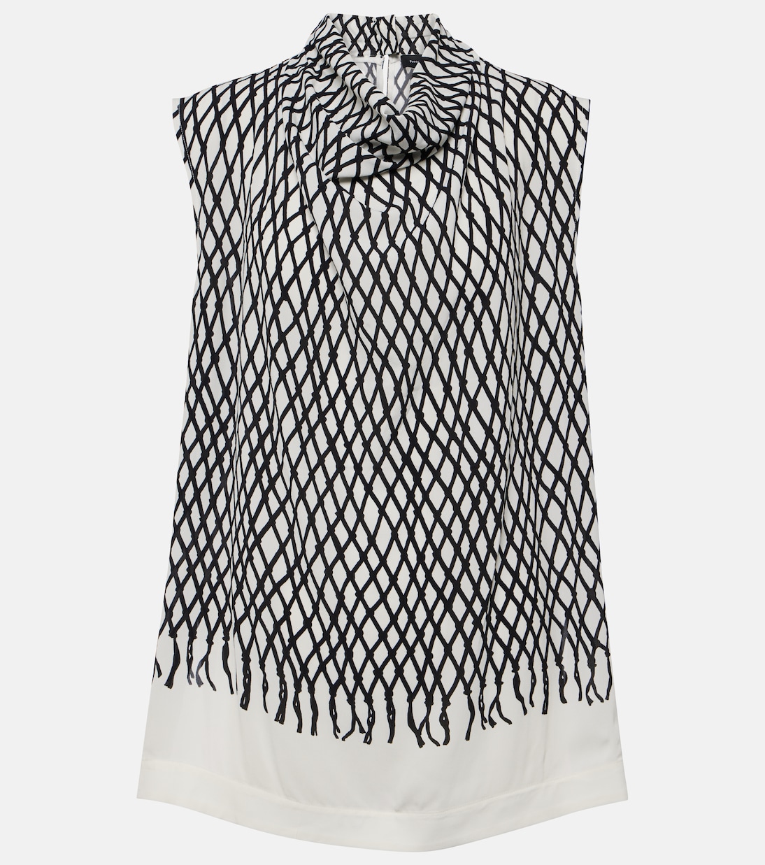 Top Valerie in crêpe con stampa | Proenza Schouler