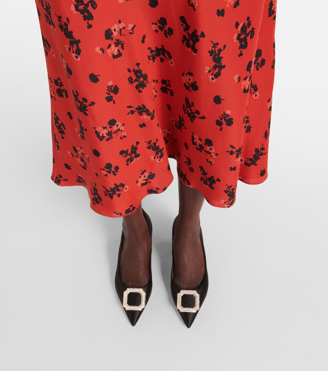 Lina 45 embellished satin pumps | Malone Souliers