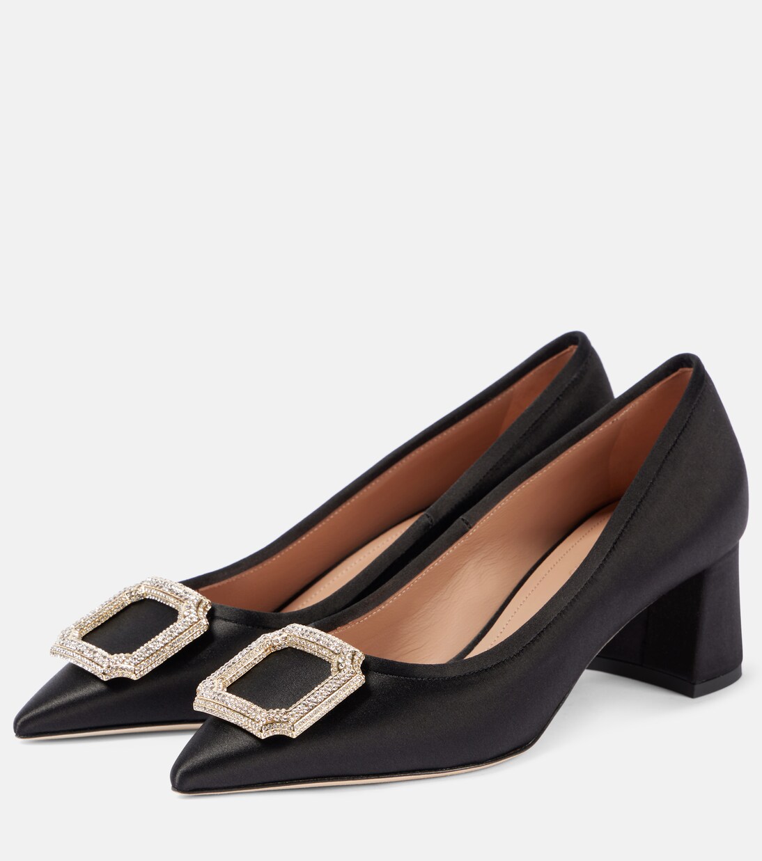 Lina 45 embellished satin pumps | Malone Souliers