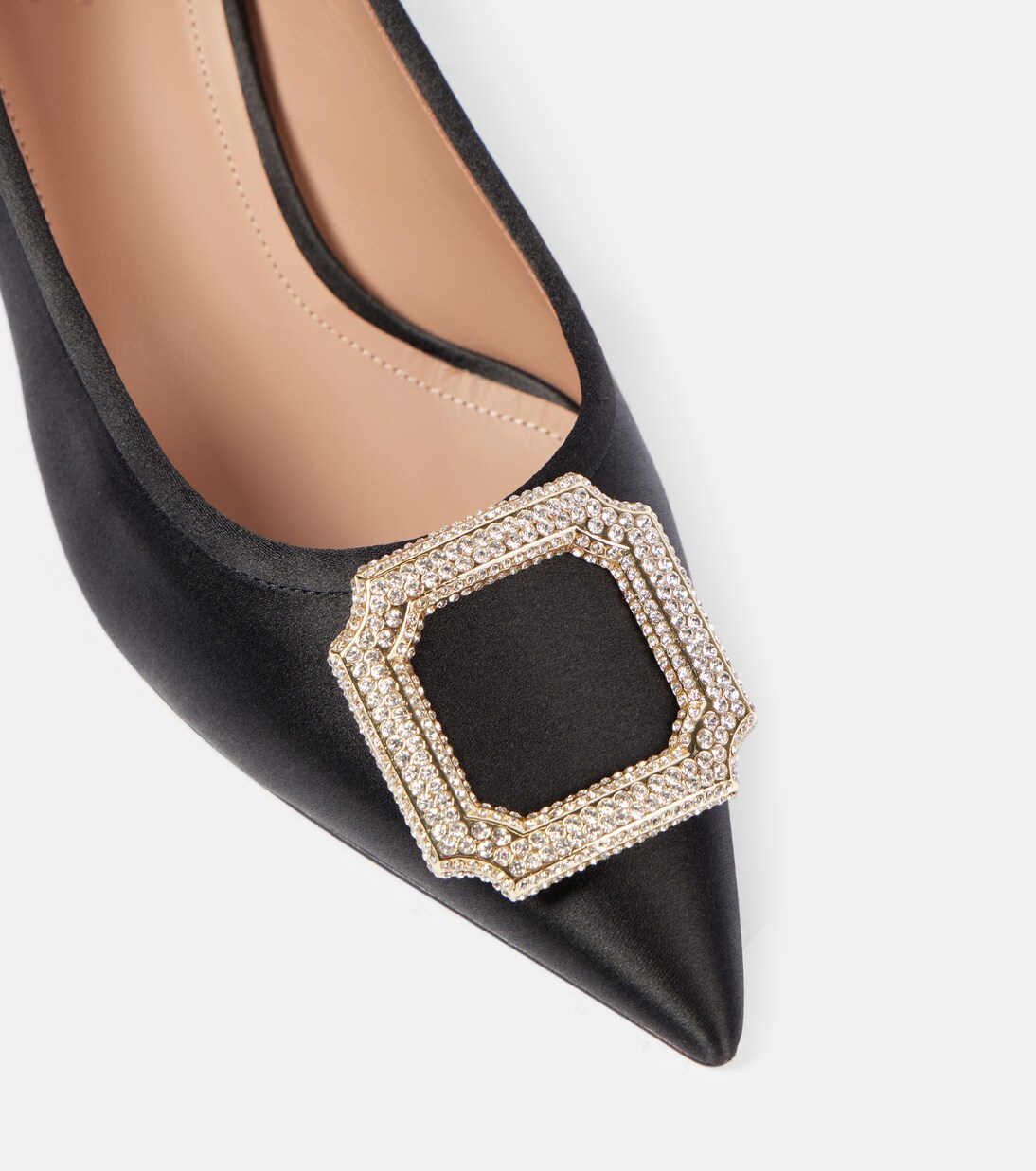 Lina 45 embellished satin pumps | Malone Souliers