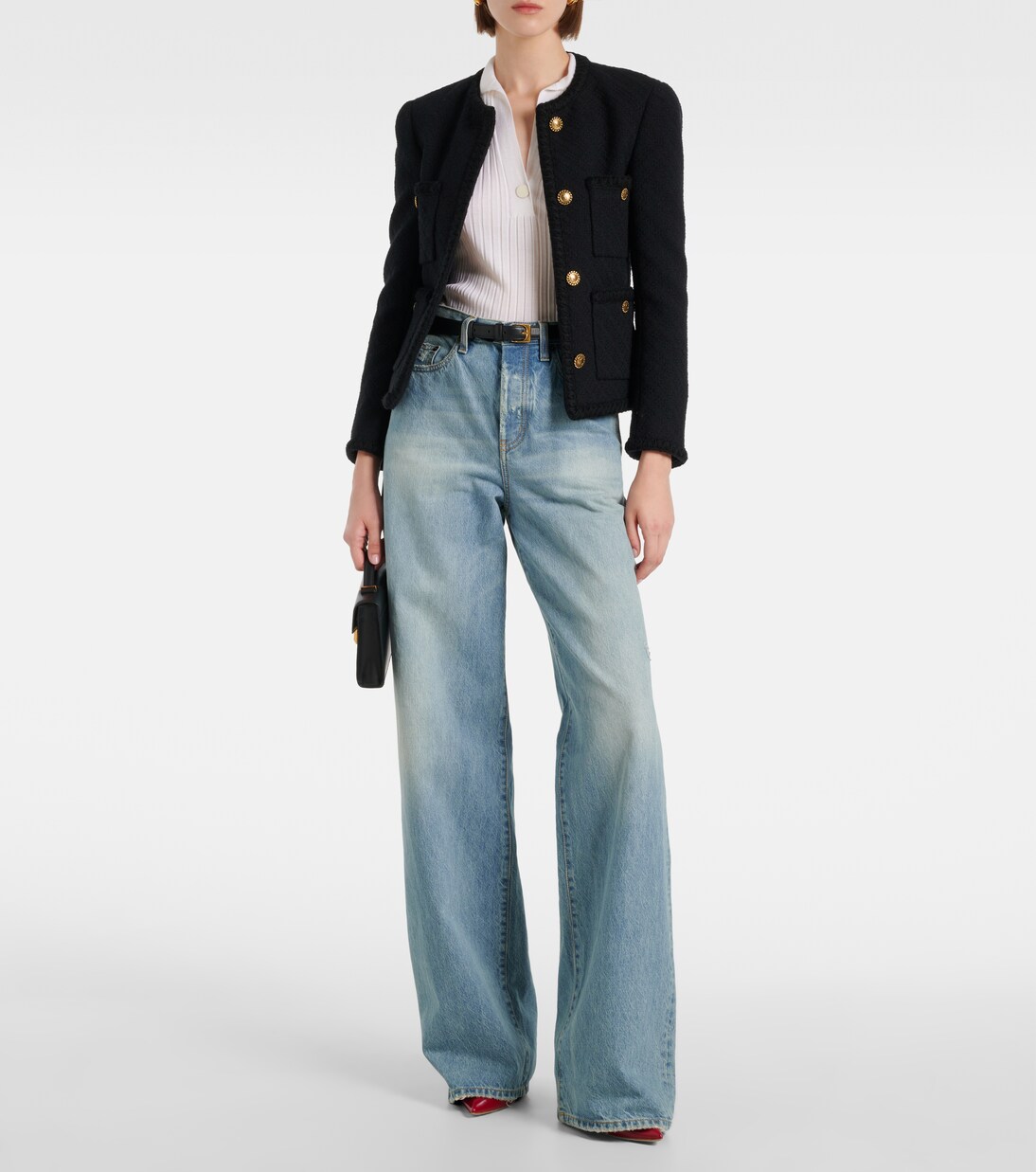 Top en laine et soie mélangées | Vince