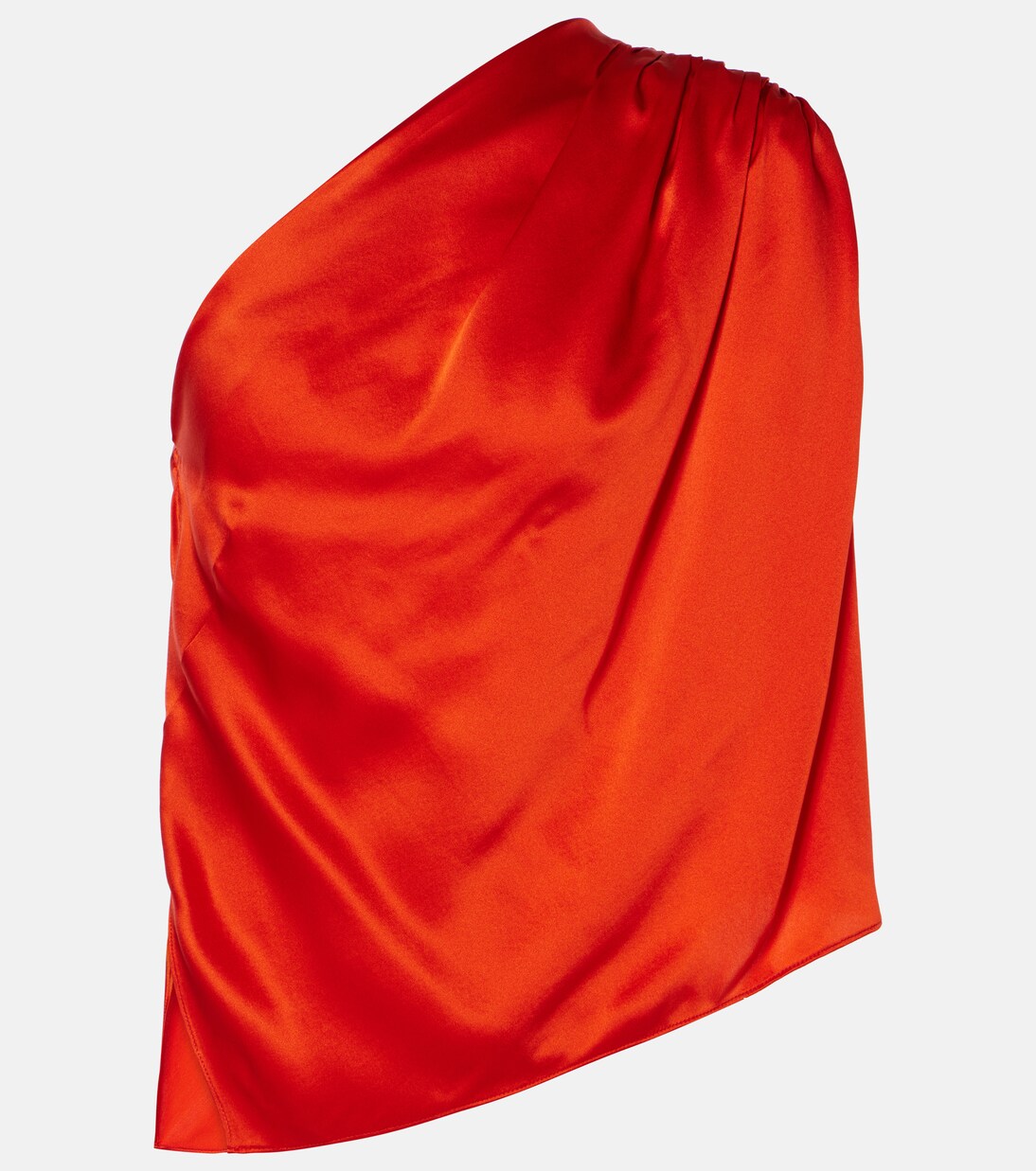 One-Shoulder-Top aus Seidensatin | The Sei