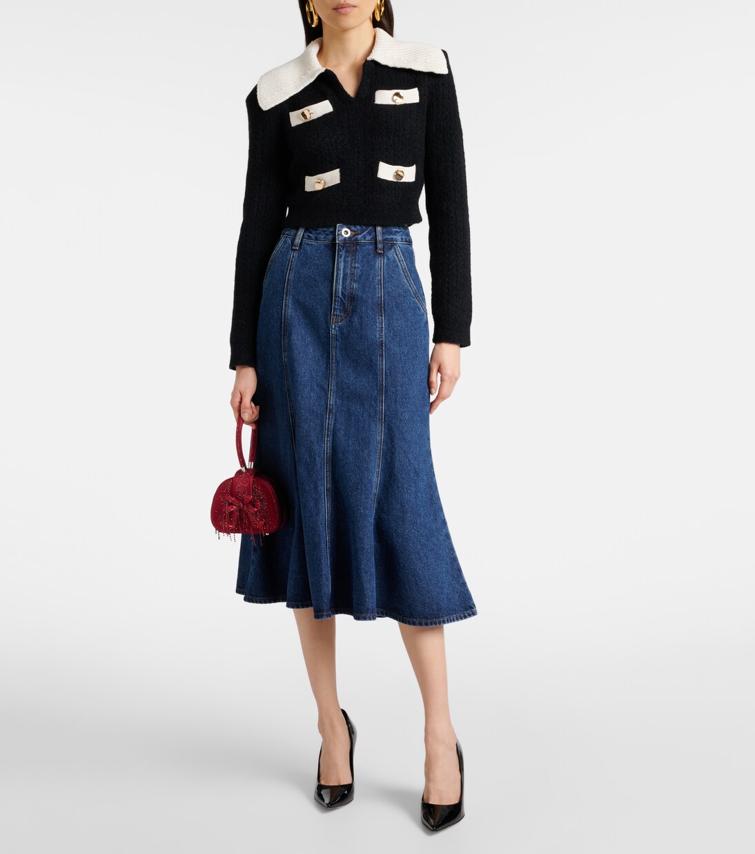 Pull en alpaga mélangé | Self-Portrait