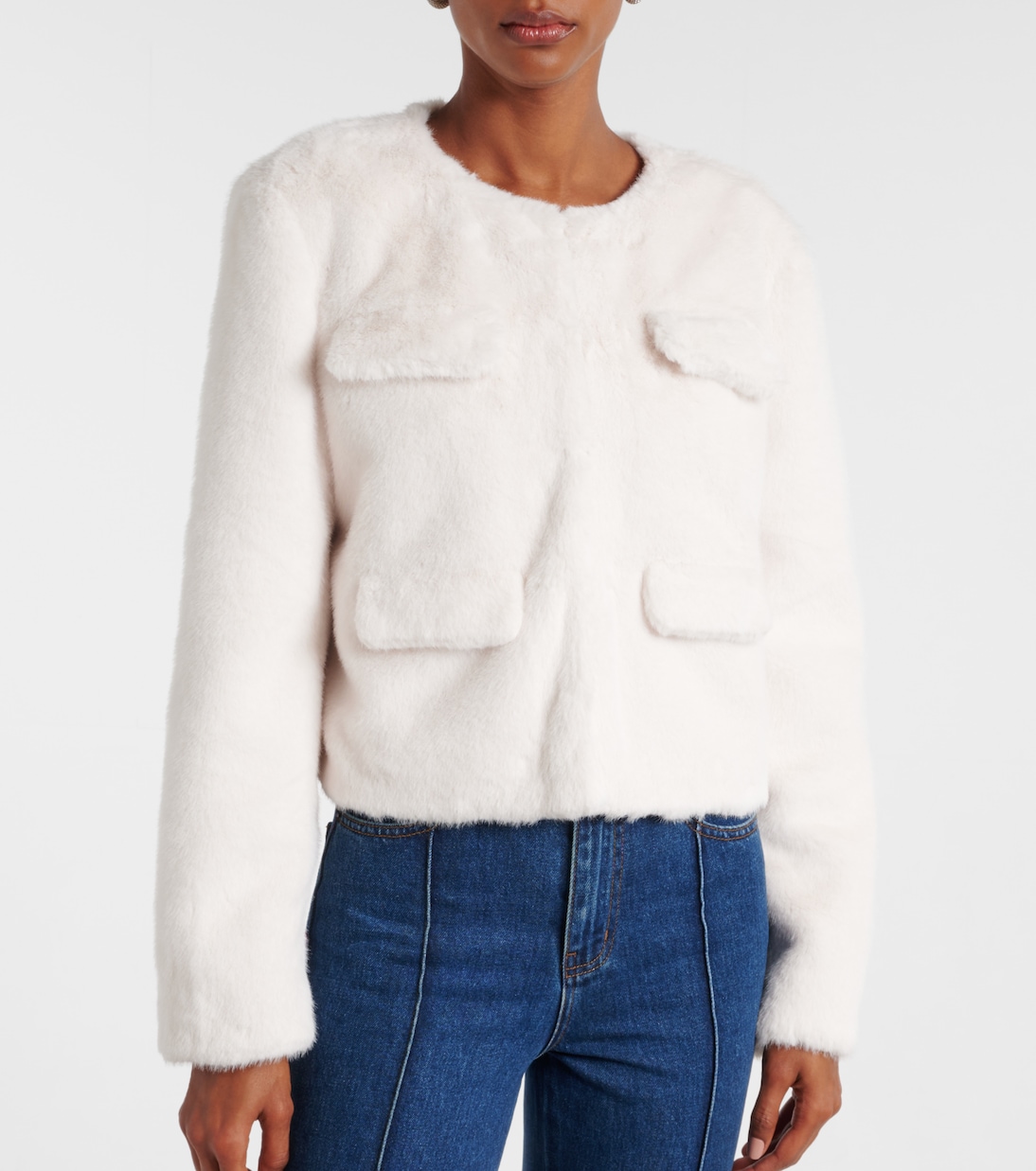 Jacke aus Faux Shearling | Self-Portrait