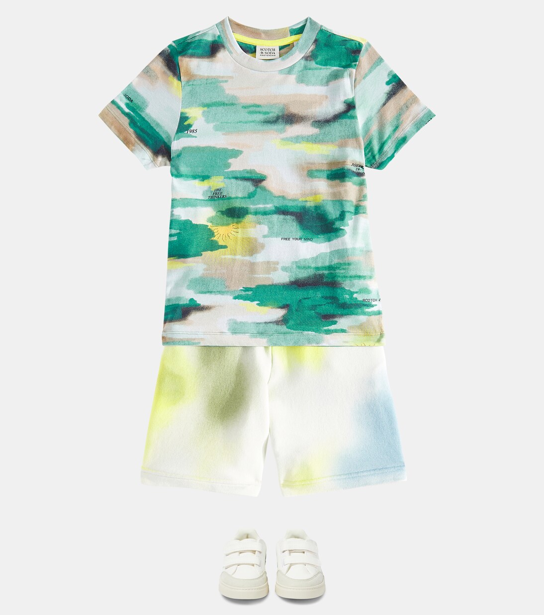 Printed cotton T-shirt | Scotch & Soda Kids