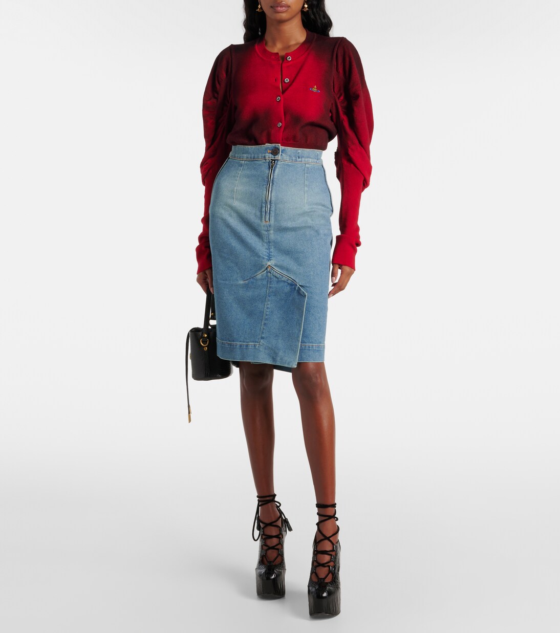 Orb denim pencil skirt | Vivienne Westwood