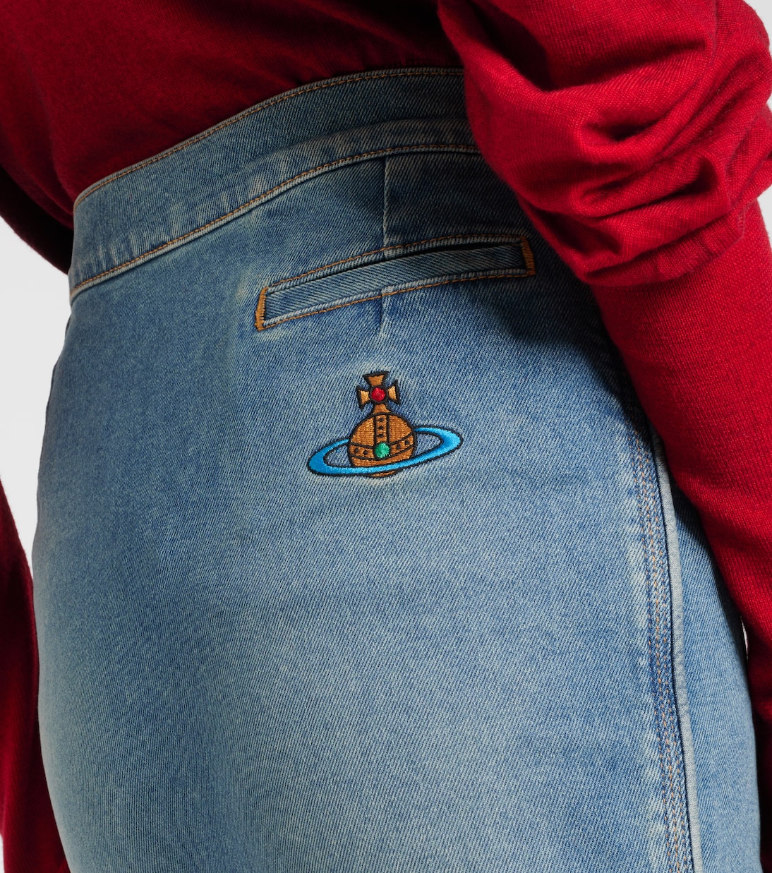 Orb denim pencil skirt | Vivienne Westwood