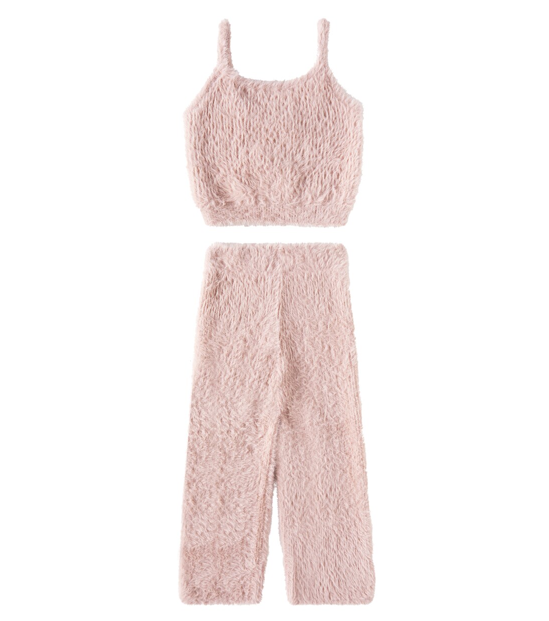 Fuzzy knitted top and pants set | Rylee + Cru