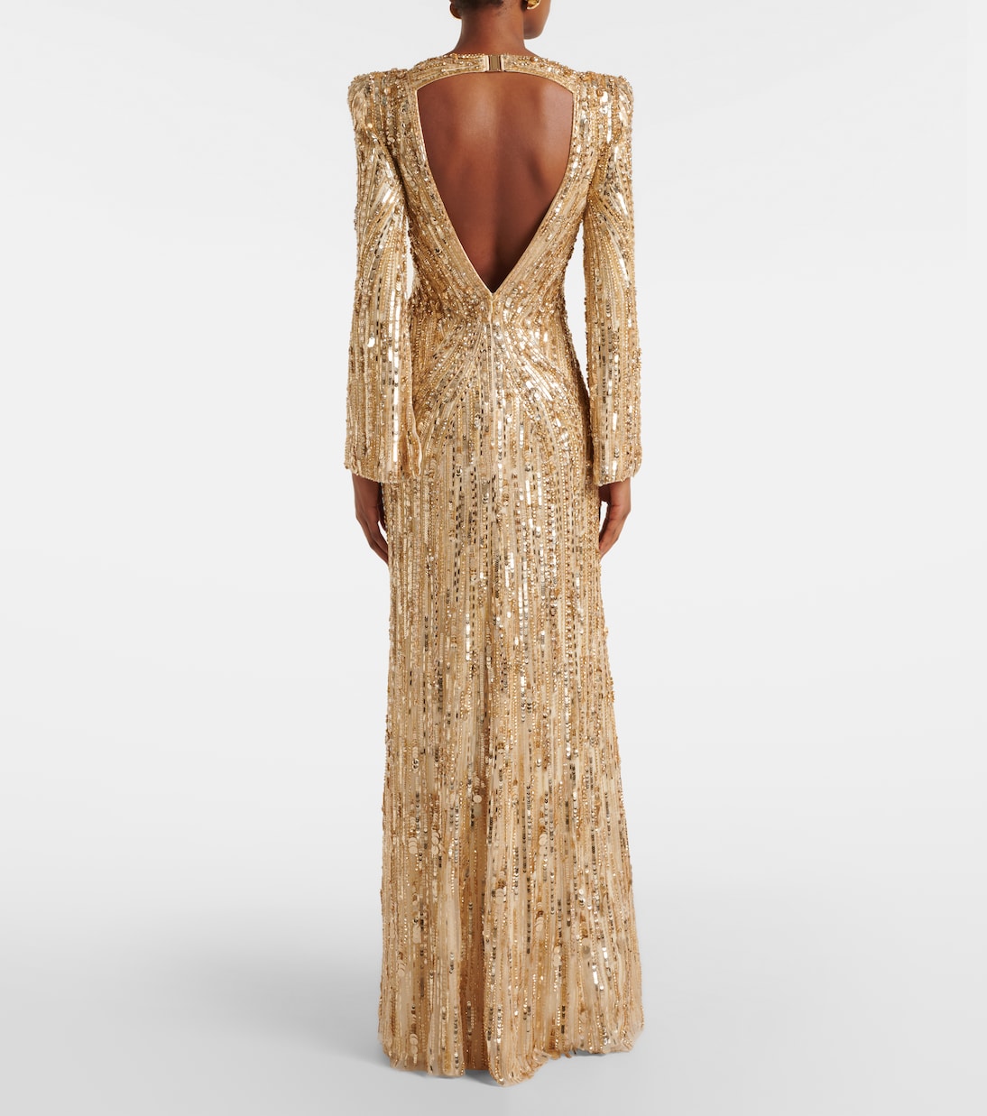 Abito lungo con paillettes | Jenny Packham