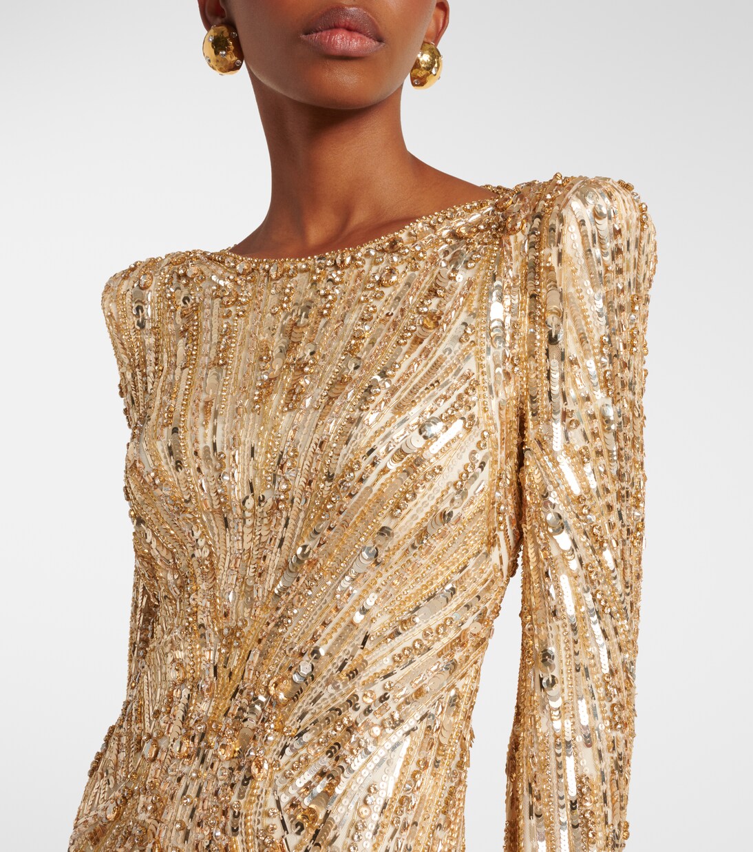 Abito lungo con paillettes | Jenny Packham