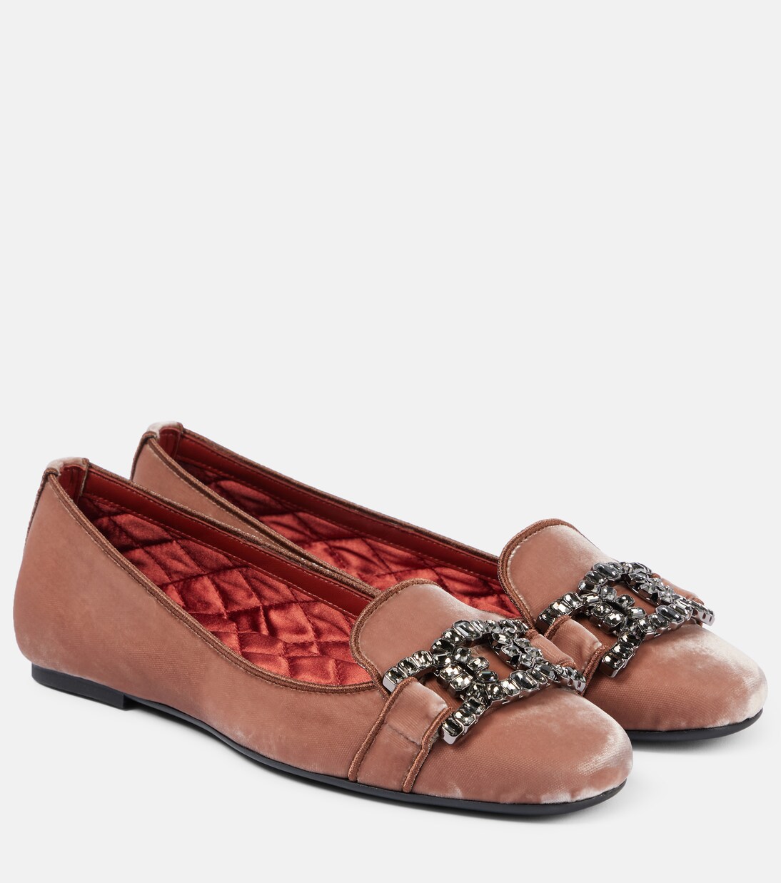 Kate embellished velvet ballet flats | Tod's