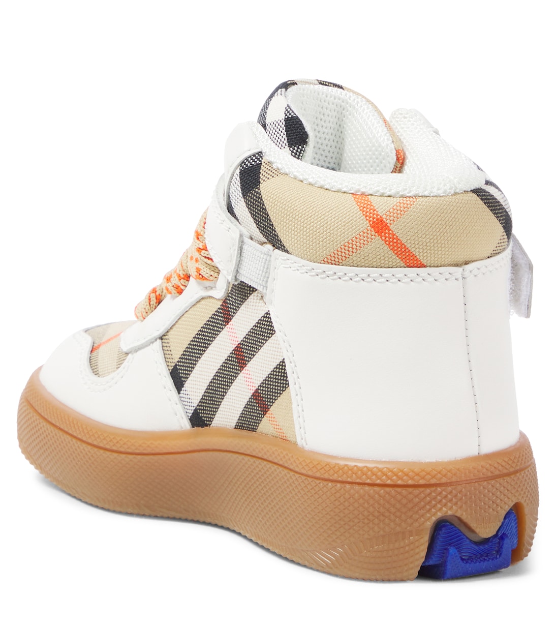 Baskets Burberry Check en cuir et toile | Burberry Kids