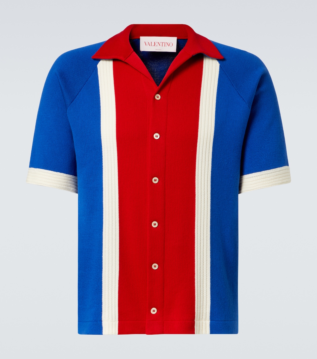 Camisa bowling de algodón a rayas | Valentino