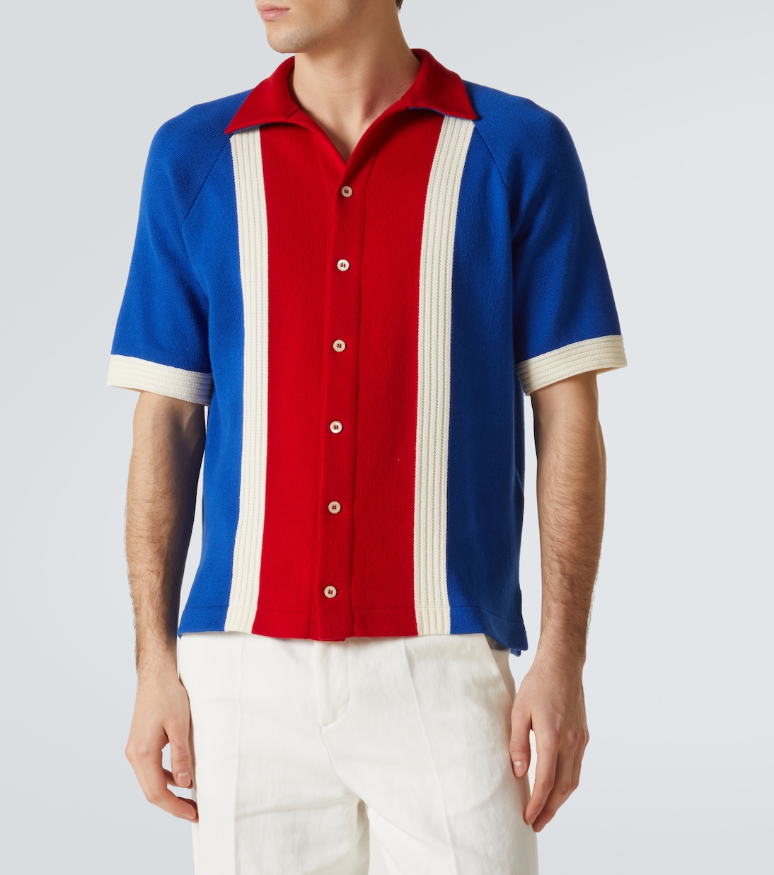 Camisa bowling de algodón a rayas | Valentino