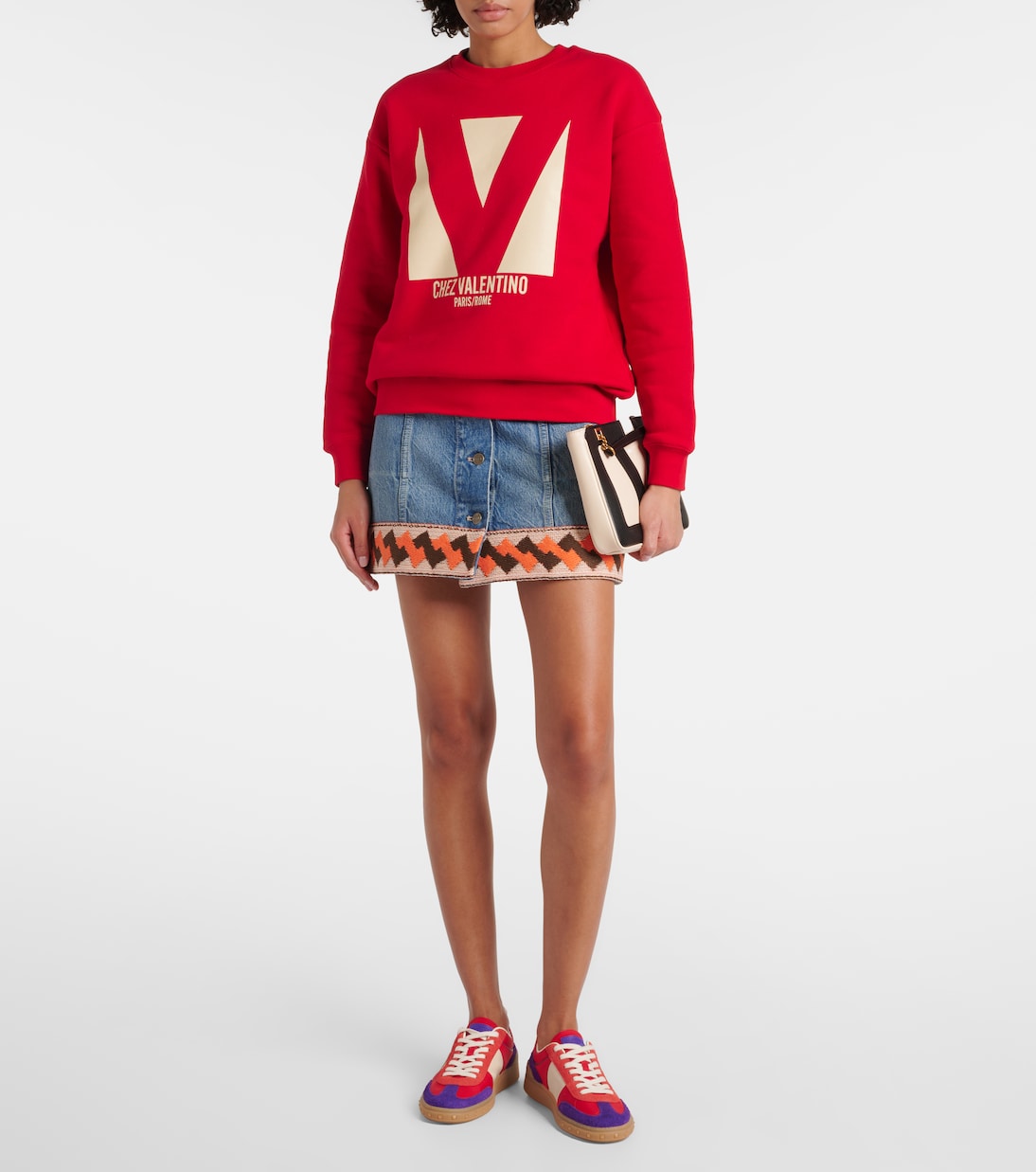 Baskets Upvillage VLogo en daim | Valentino Garavani