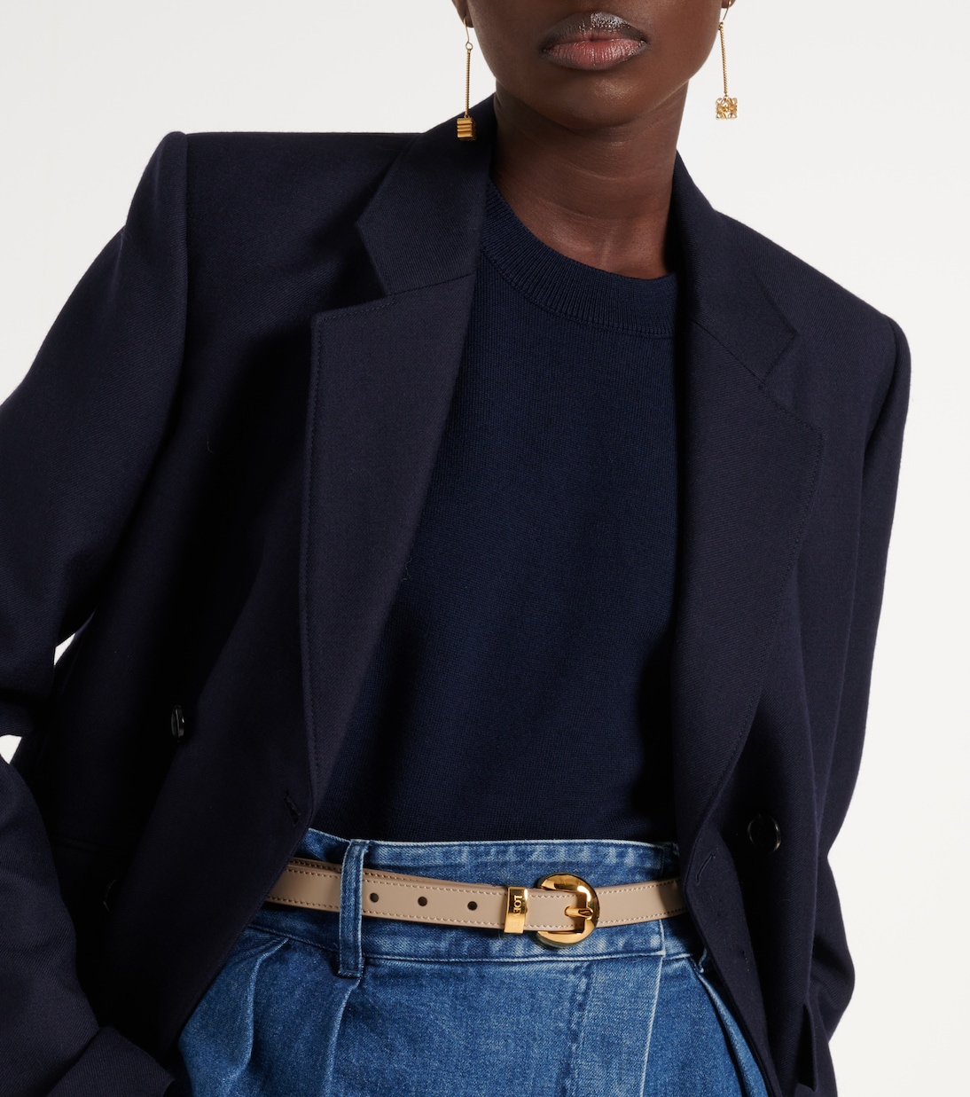 Pebble leather belt | Loewe