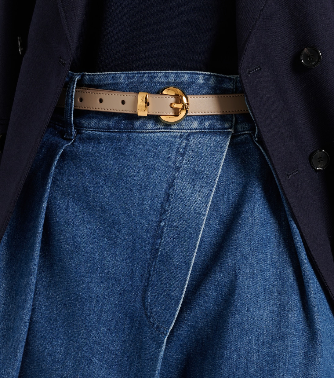 Pebble leather belt | Loewe