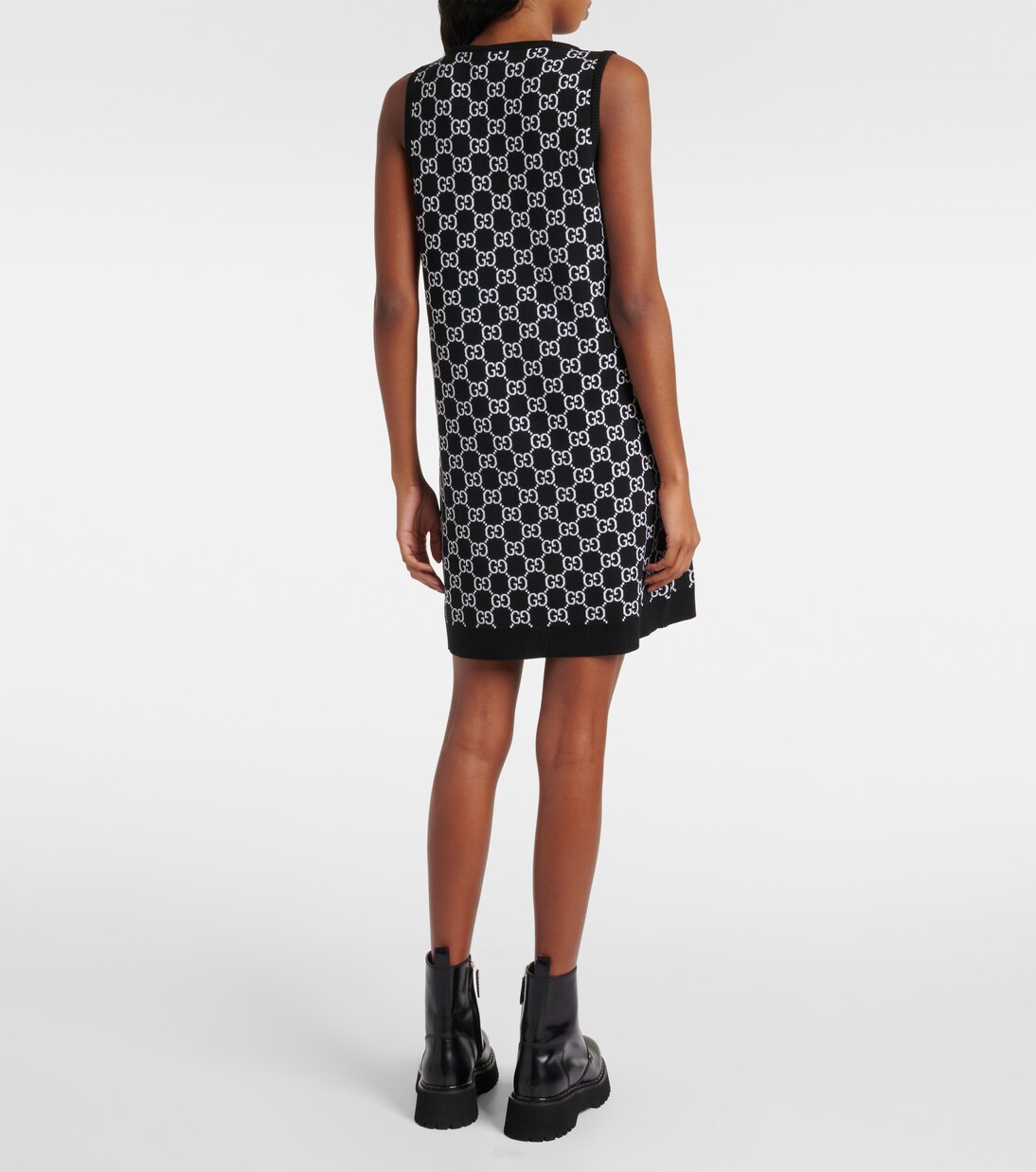 GG wool-blend jacquard minidress | Gucci