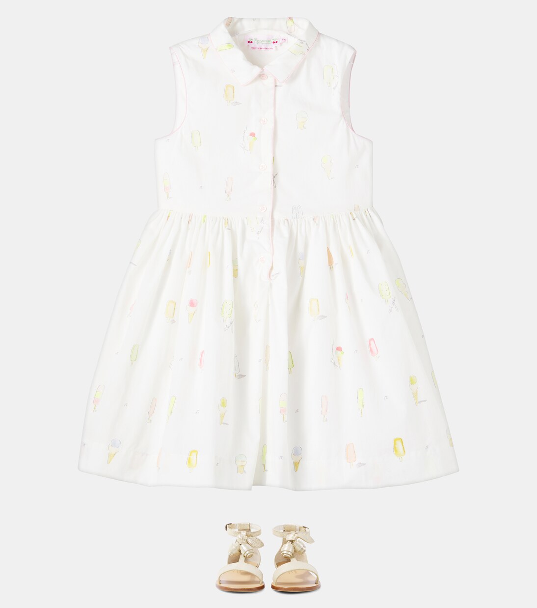 Robe Anne imprimée en coton | Bonpoint
