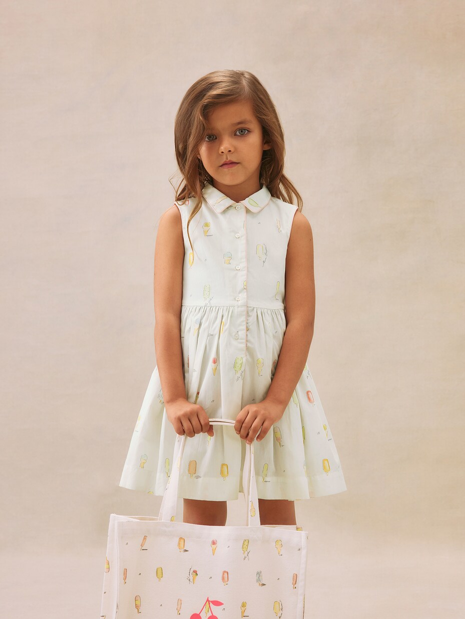 Robe Anne imprimée en coton | Bonpoint