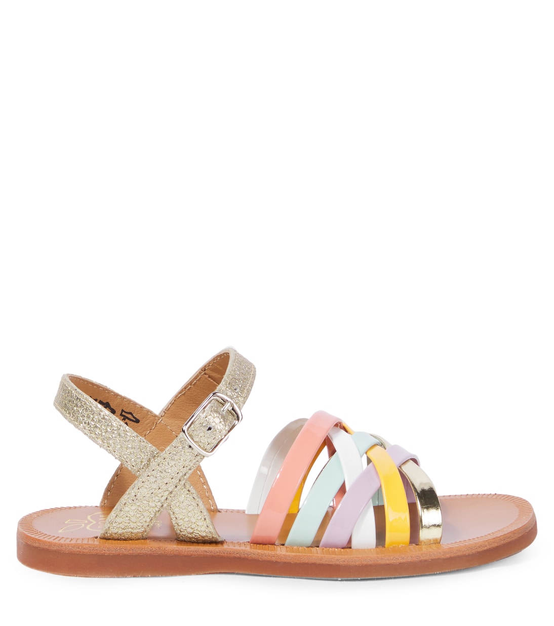 Plagette Lux leather sandals | Pom d'Api