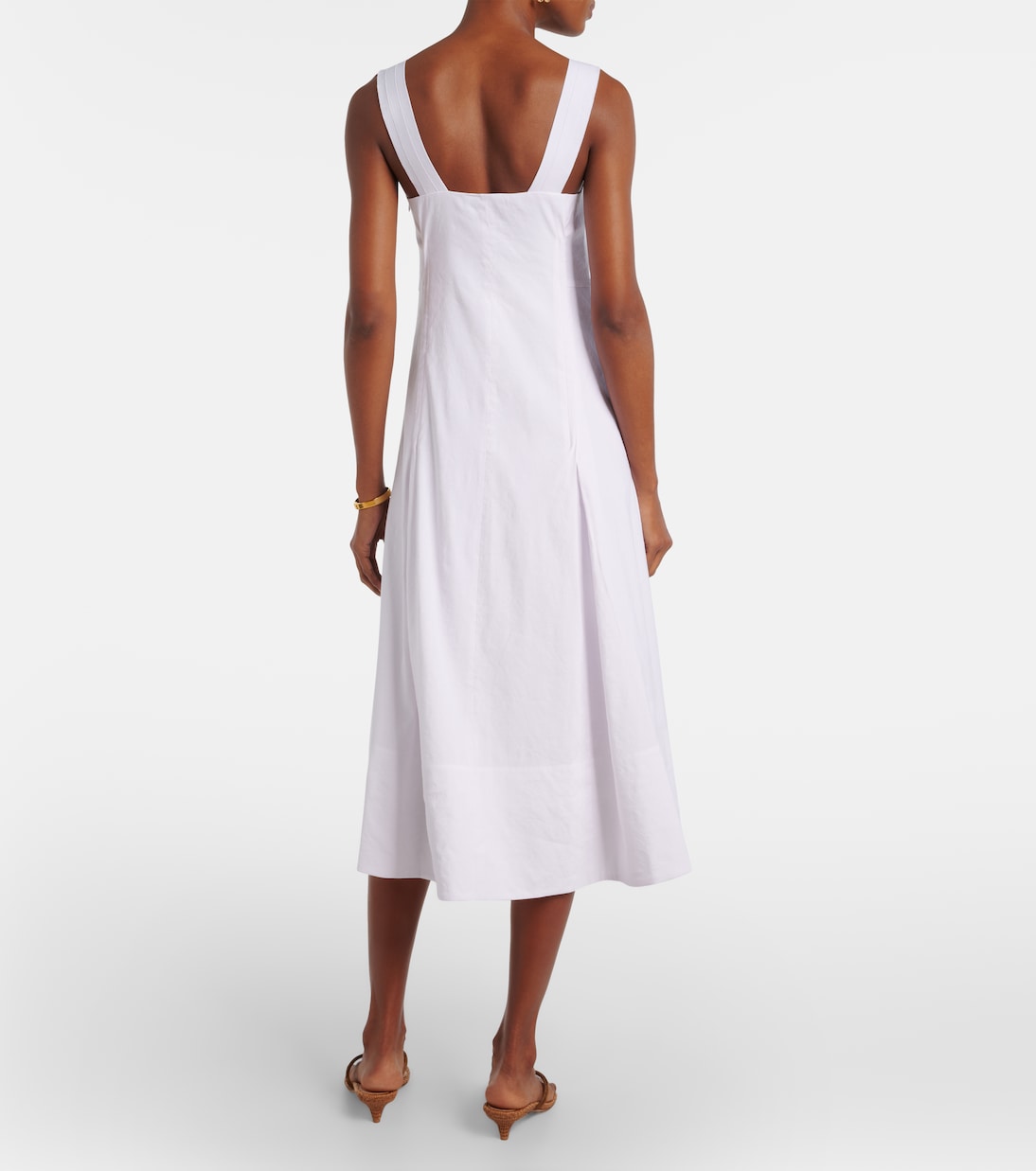 Linen-blend midi dress | Vince