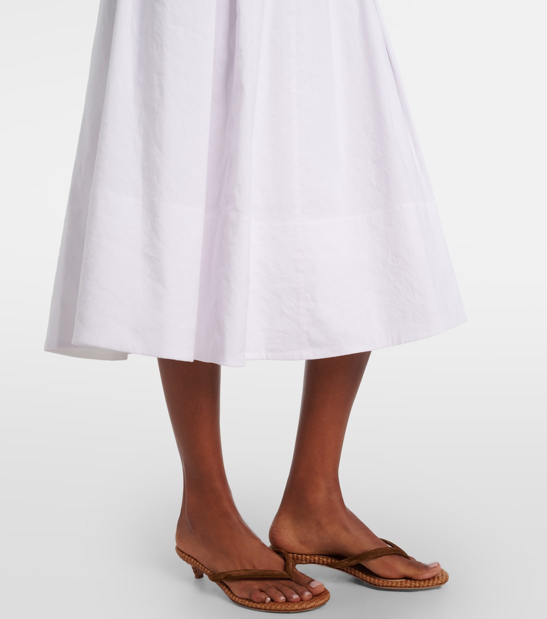 Linen-blend midi dress | Vince
