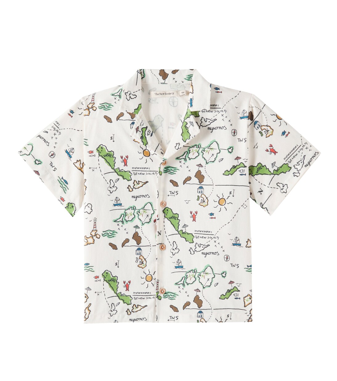 Arkoi printed cotton shirt | The New Society