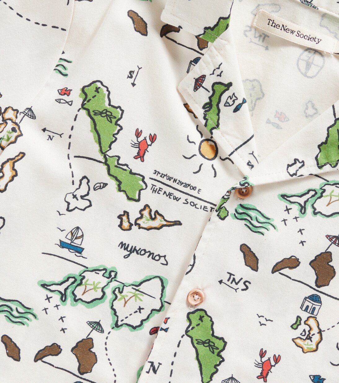 Arkoi printed cotton shirt | The New Society