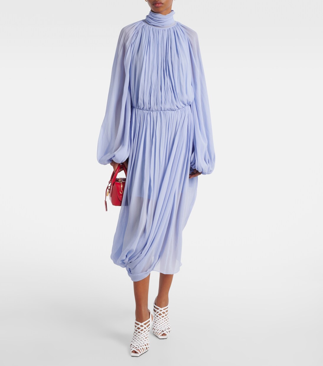 Robe midi en soie | Stella McCartney