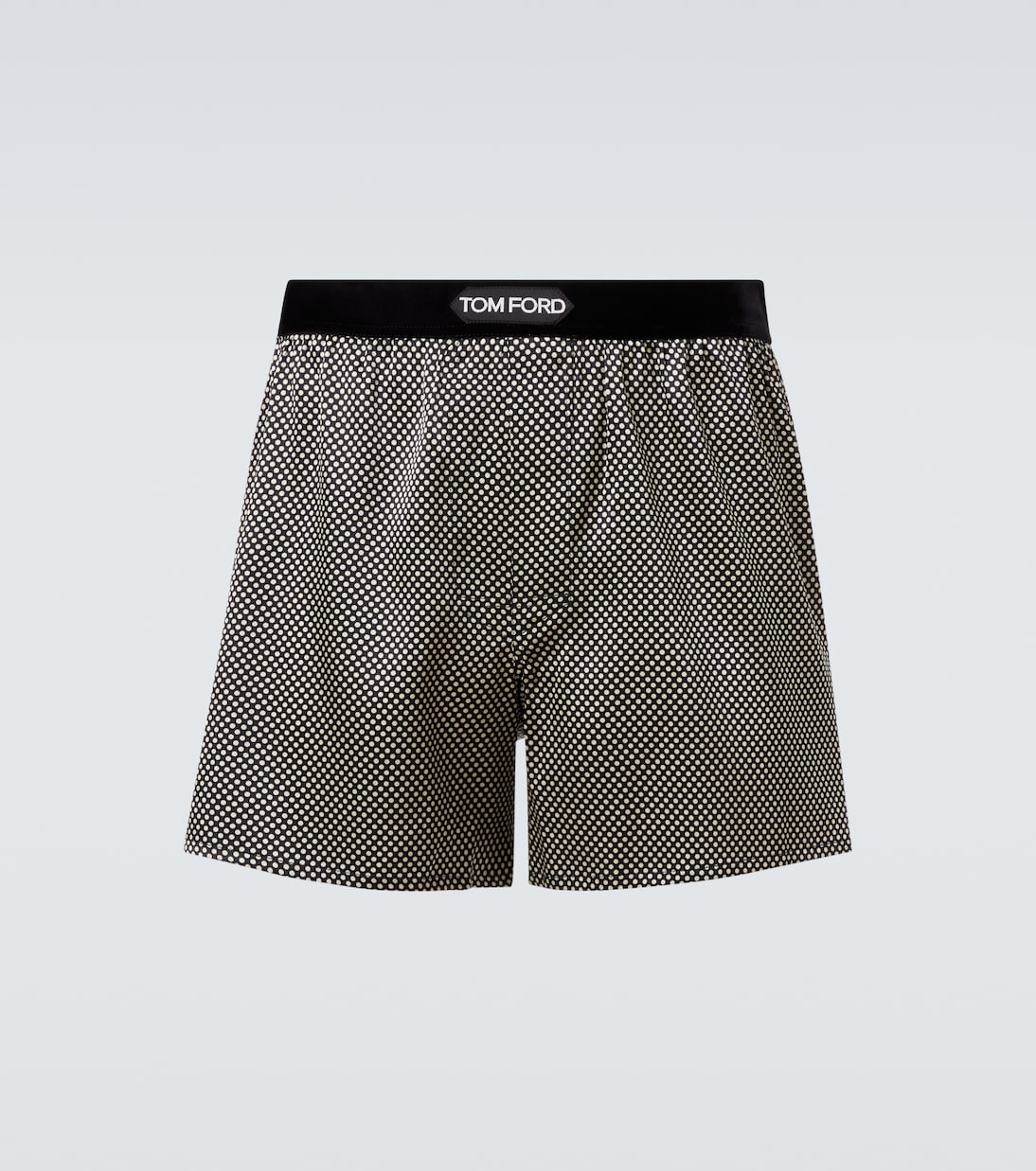 Logo polka-dot silk-blend shorts | Tom Ford