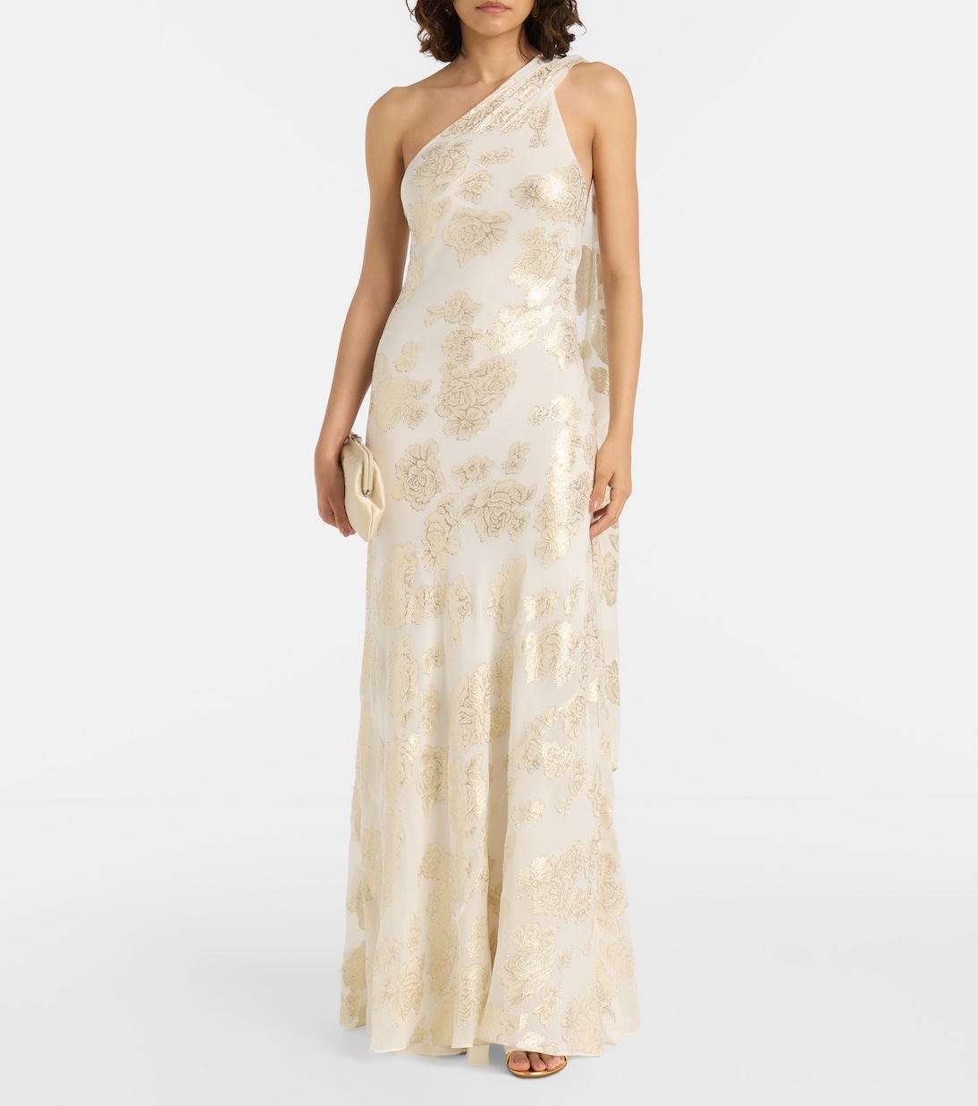 Ava silk-blend lamé maxi dress | Alexandra Miro