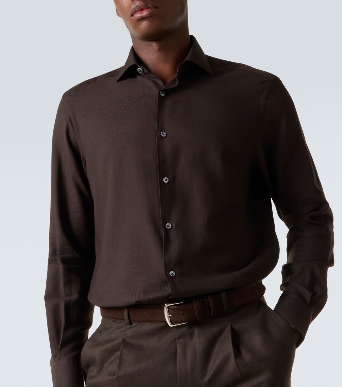Chemise en coton et cachemire | Zegna