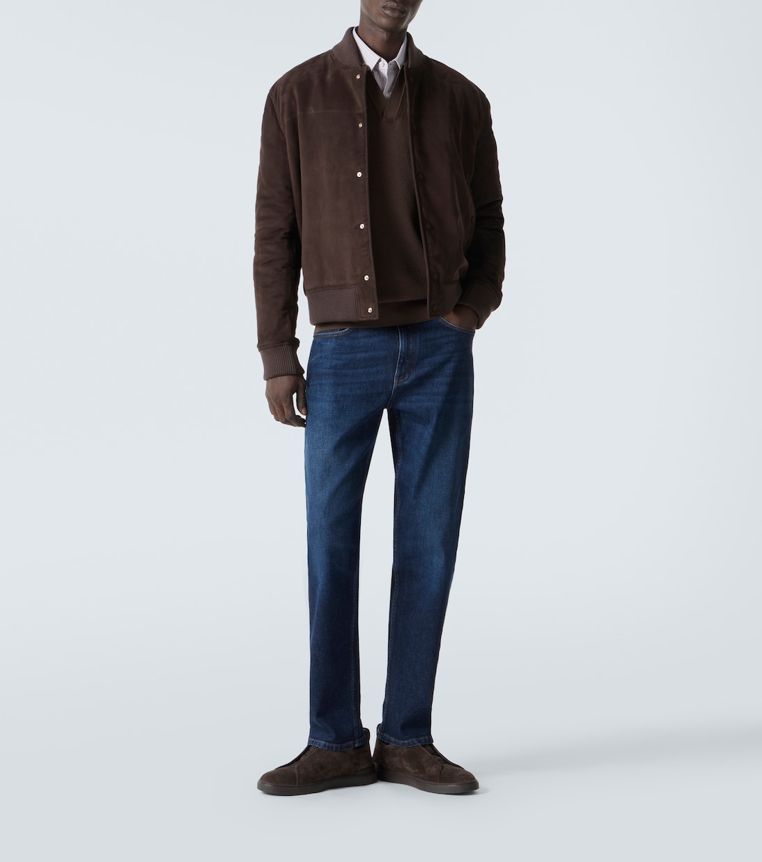 Jean droit à taille mi-haute | Zegna