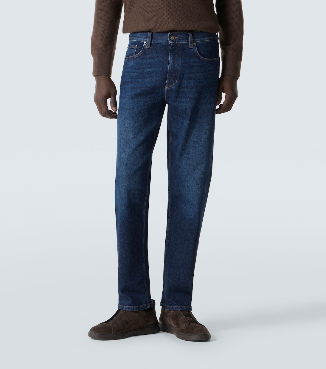Jean droit à taille mi-haute | Zegna