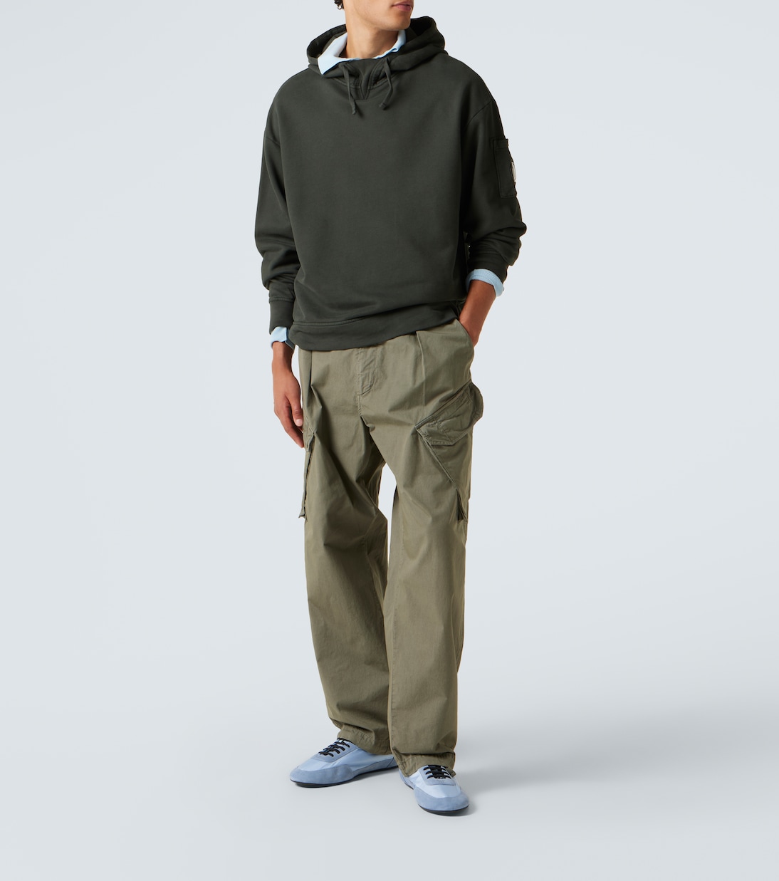 Sweat-shirt à capuche Lens en coton | C.P. Company