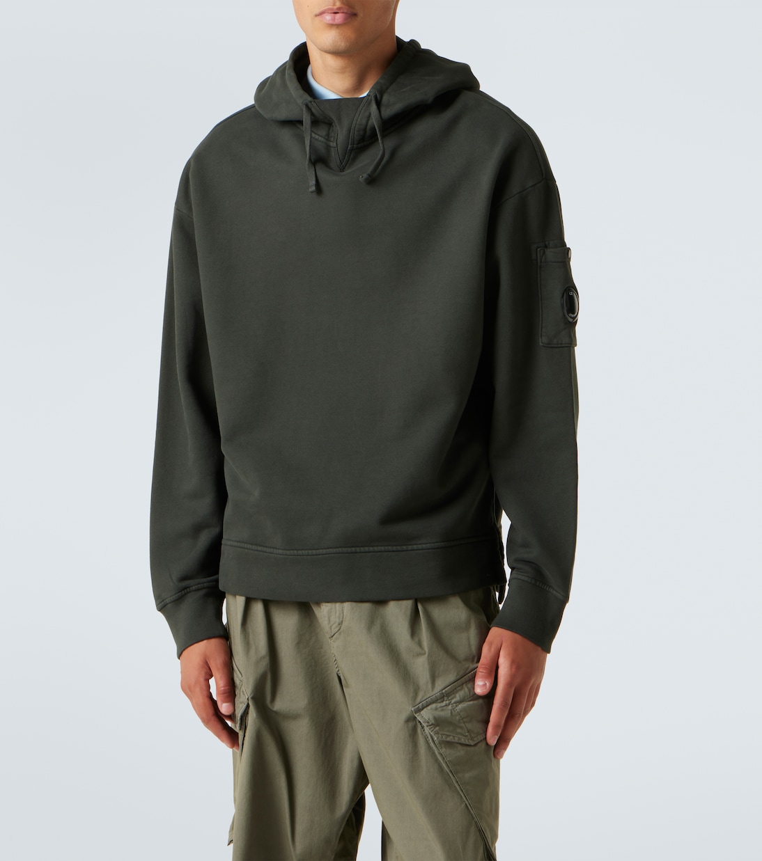 Sweat-shirt à capuche Lens en coton | C.P. Company