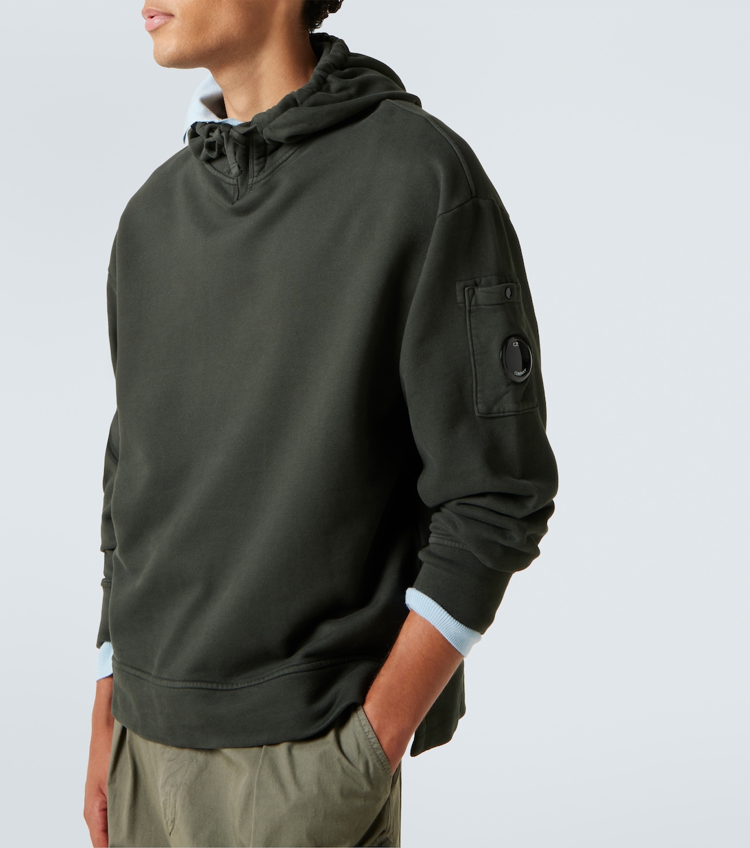 Sweat-shirt à capuche Lens en coton | C.P. Company