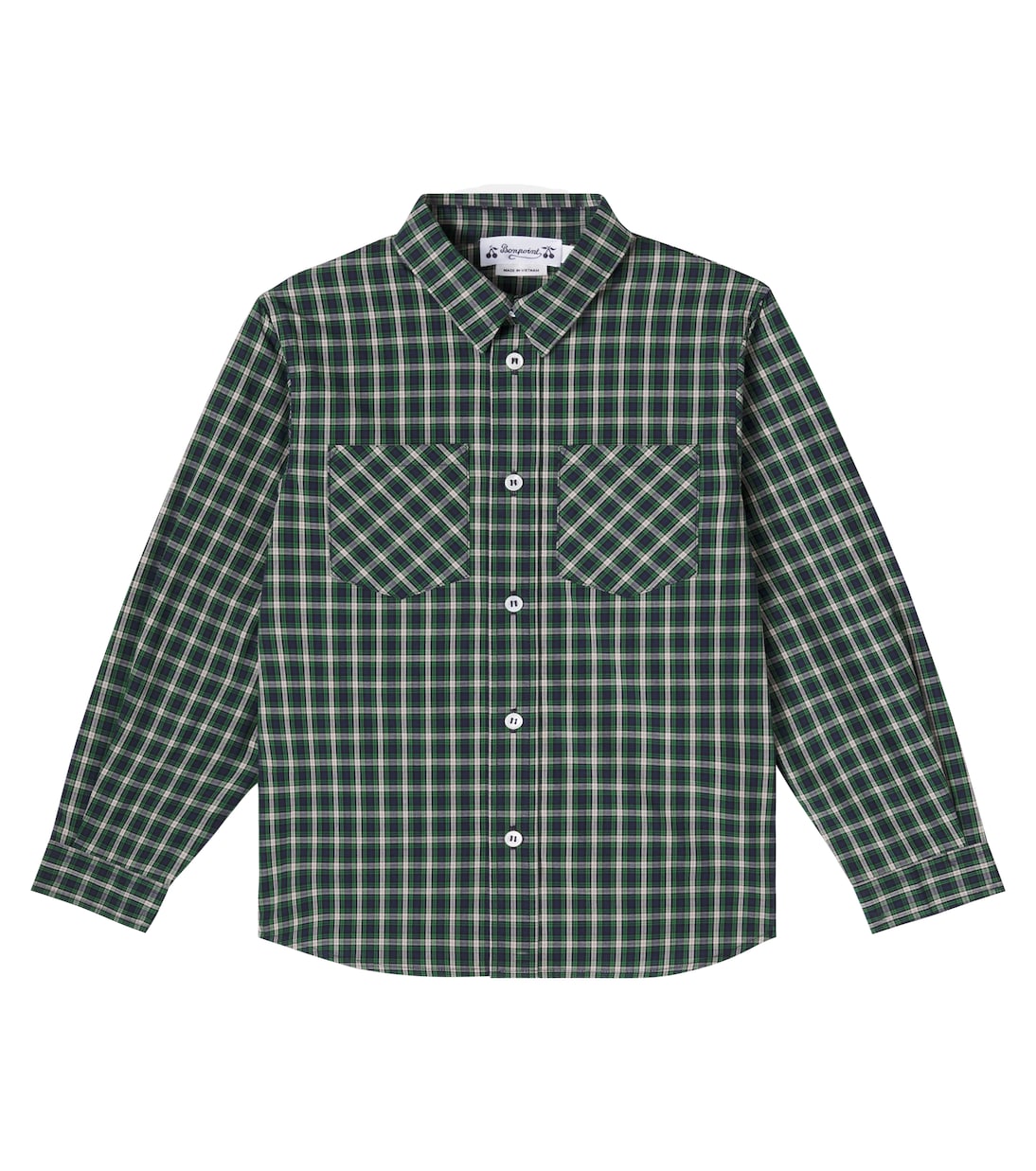 Checked cotton shirt  | Bonpoint