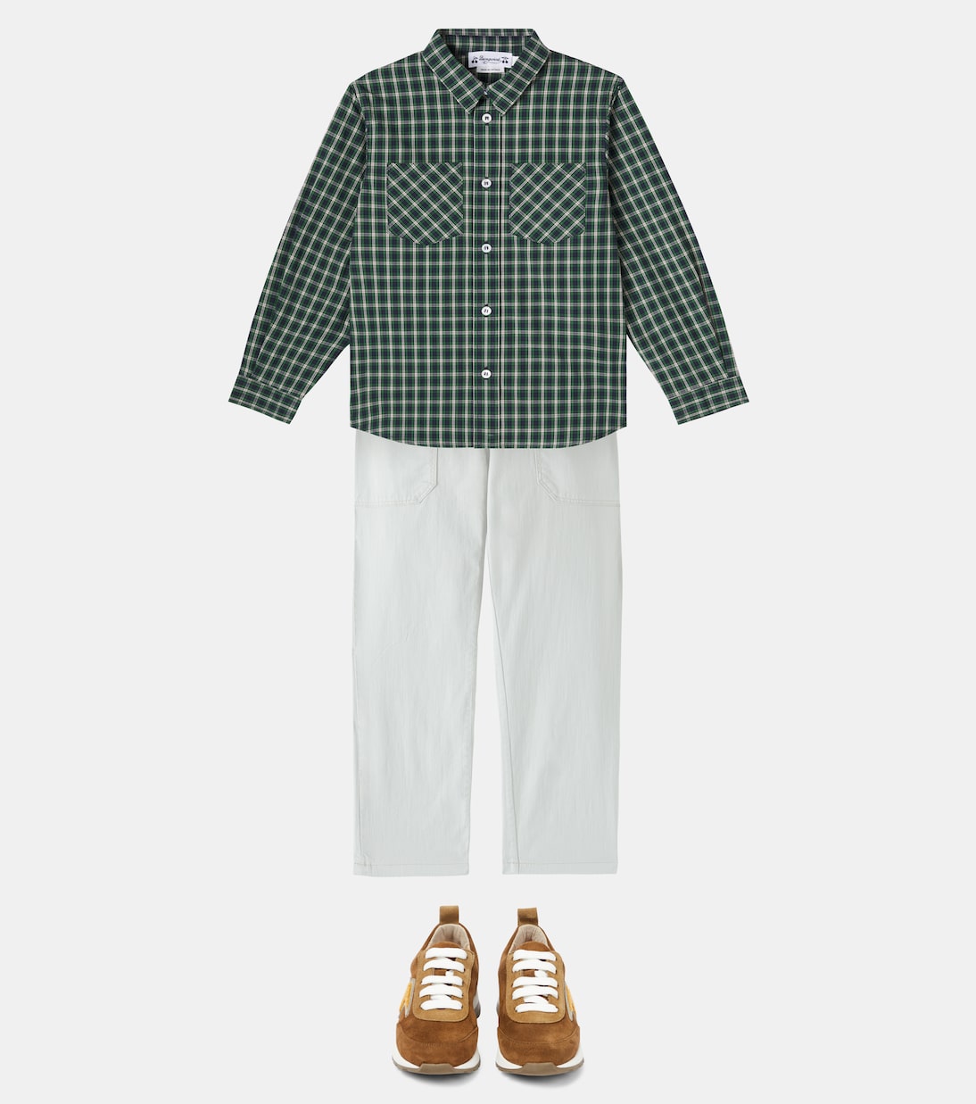 Checked cotton shirt  | Bonpoint
