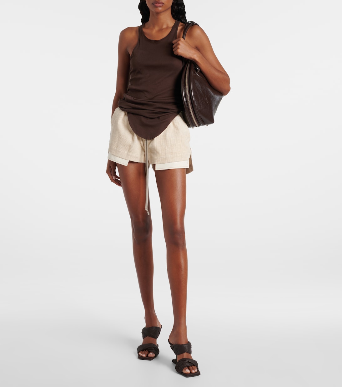 Fog cotton and linen Bermuda shorts | Rick Owens