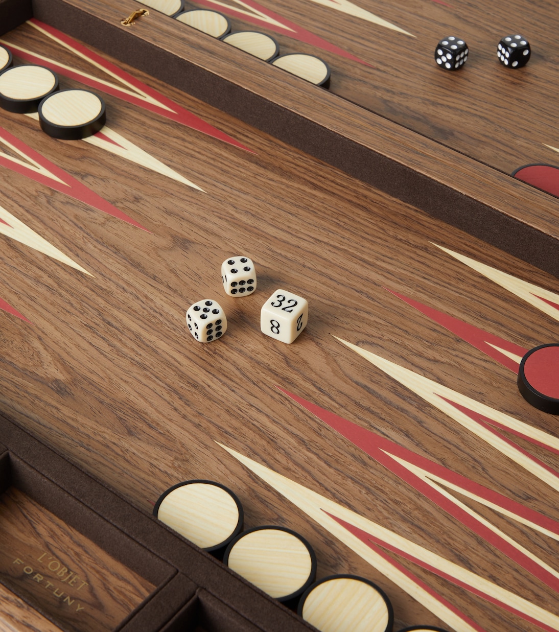 x Fortuny wooden backgammon set | L'Objet
