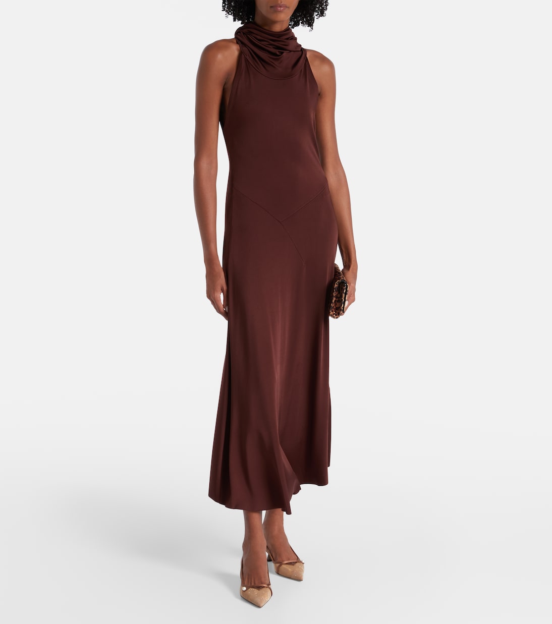 Amita 45 leather-trimmed slingback pumps | Jimmy Choo