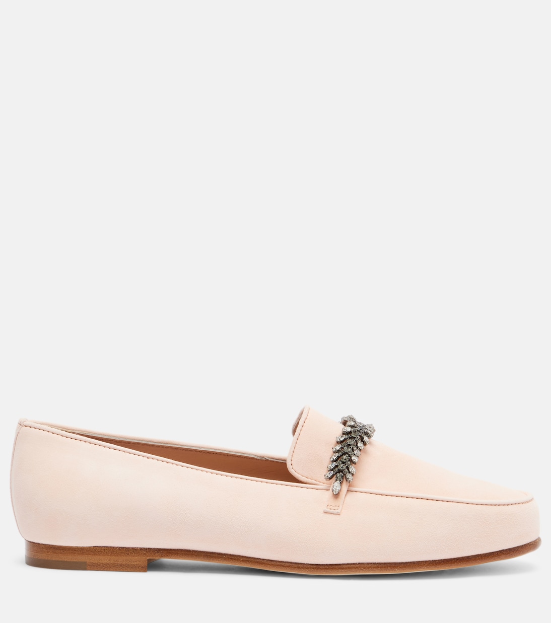 Loafers Pisufa aus Veloursleder mit Kristallen | Manolo Blahnik