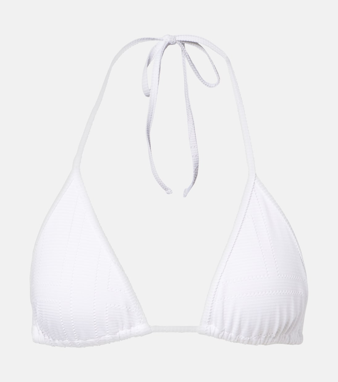 Monogram pointelle bikini top | Toteme