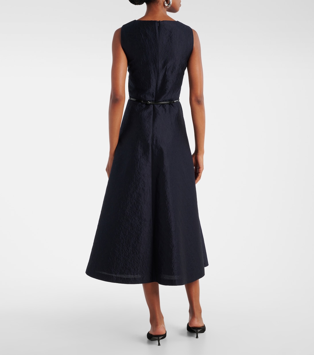 Robe midi Lyon en coton et soie | Max Mara